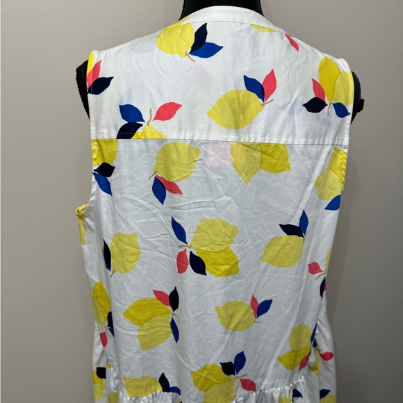 NWT Kate Spade women’s summer cotton fit & flare lemon dress size XL - Picture 4 of 12